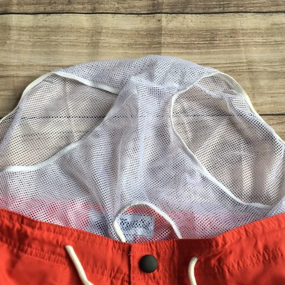 Orange Men’s Draw String Velcro Hybrid Swim Trunk Board Shorts
